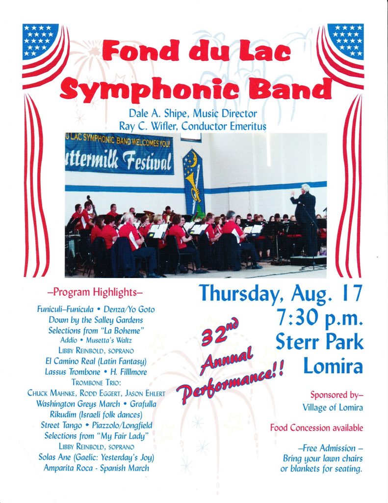 Concert Poster Lomira Quad/Graphics Community Library