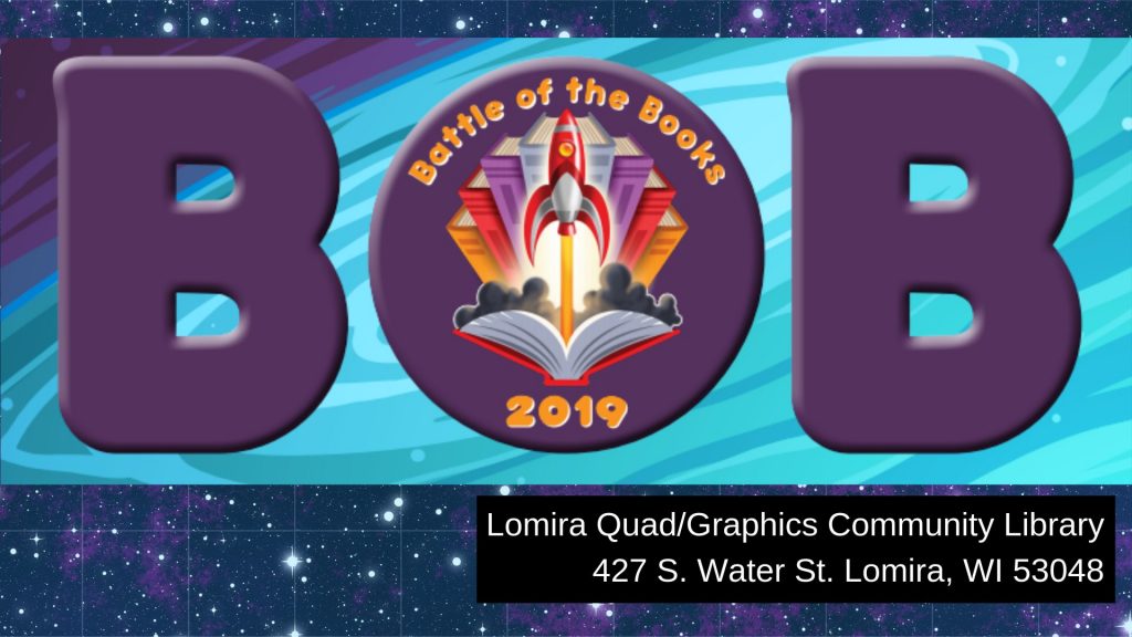 battle of the books Lomira Quad/Graphics Community Library